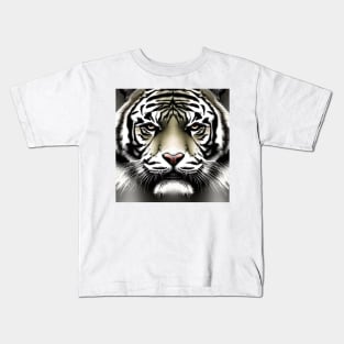 Tiger Screen Wildlife Portrait Kids T-Shirt